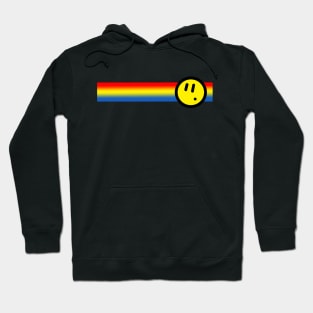 Rainbow Stripe Smiley Hoodie